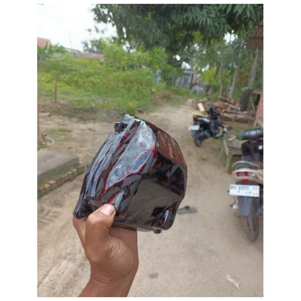 tutup hawa sonic 150 r carbon kevlar