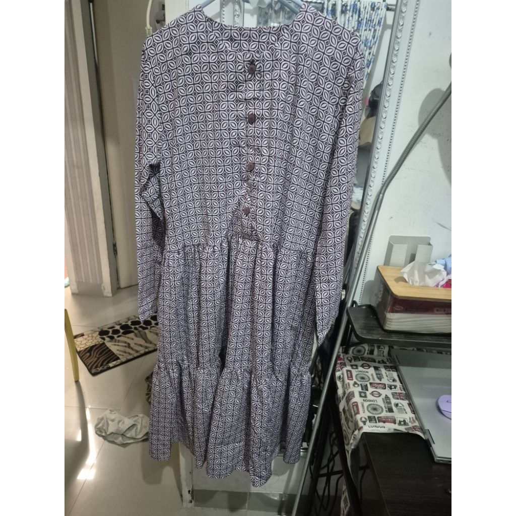 tunik zizara batik purple new