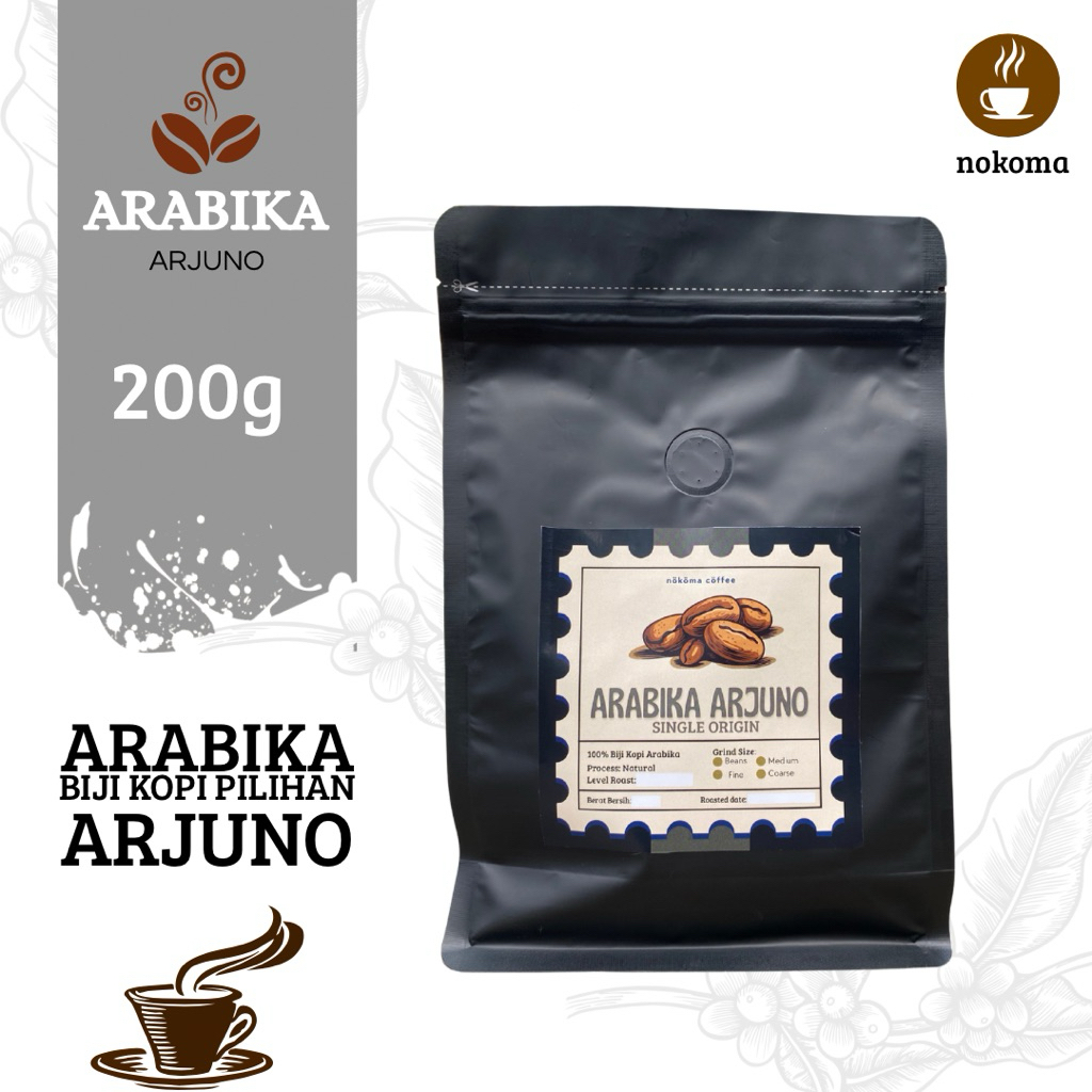 

Kopi Murni Arabika Arjuno Single Origin Mantap 200gr | Biji berkualitas