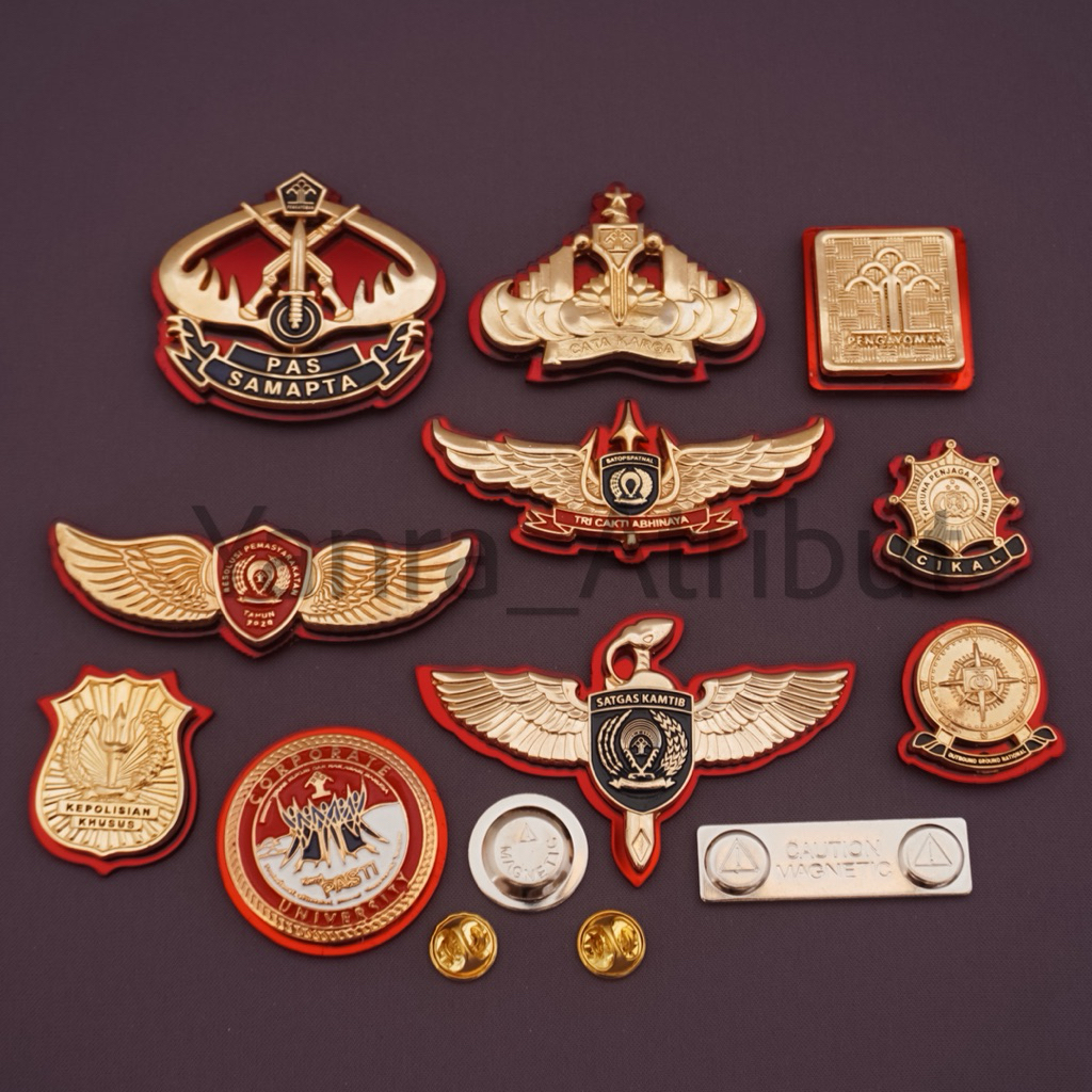 pin Brevet kumham Kemenkumham Pengayoman/ Pin Polsus / pin Kami Pasti / pin Pas Samapta / wing Satga