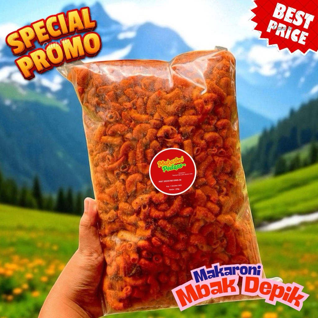 

250g Makaroni Surabaya – Snack Pedas Wajib Coba Sekali Seumur Hidup!