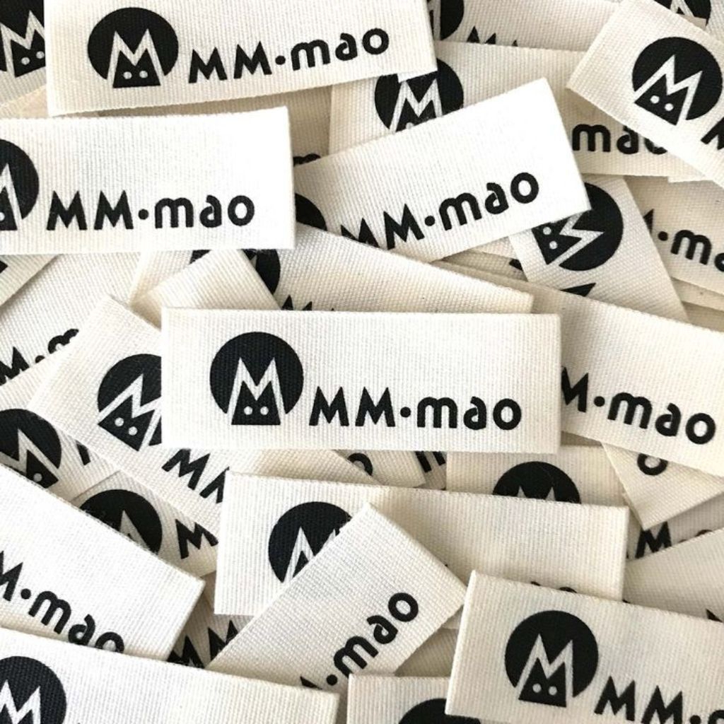 

(250pcs) label katun lokal label piterban lokal label nama label cream label custom label pakaian Ibel