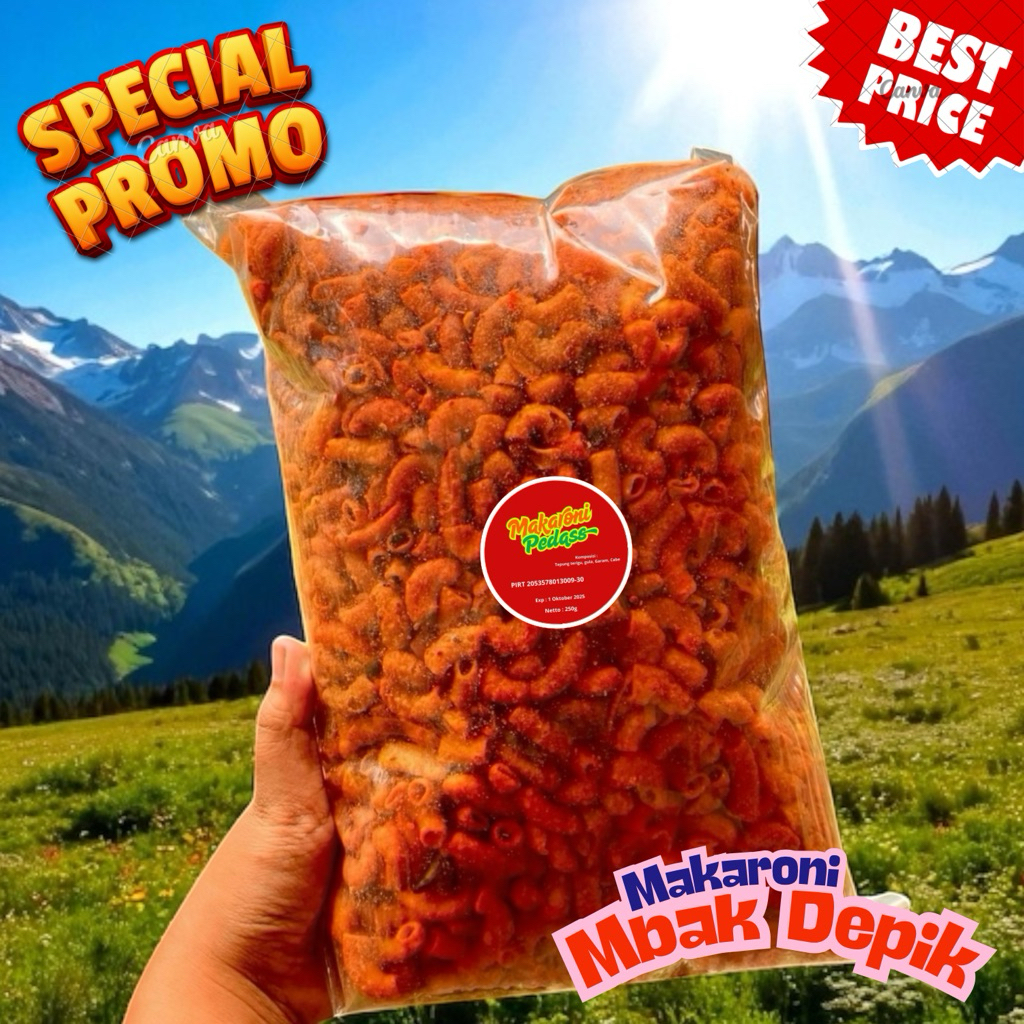 

Camilan Makaroni Pedas 250g – Satu Gigit Langsung Cinta