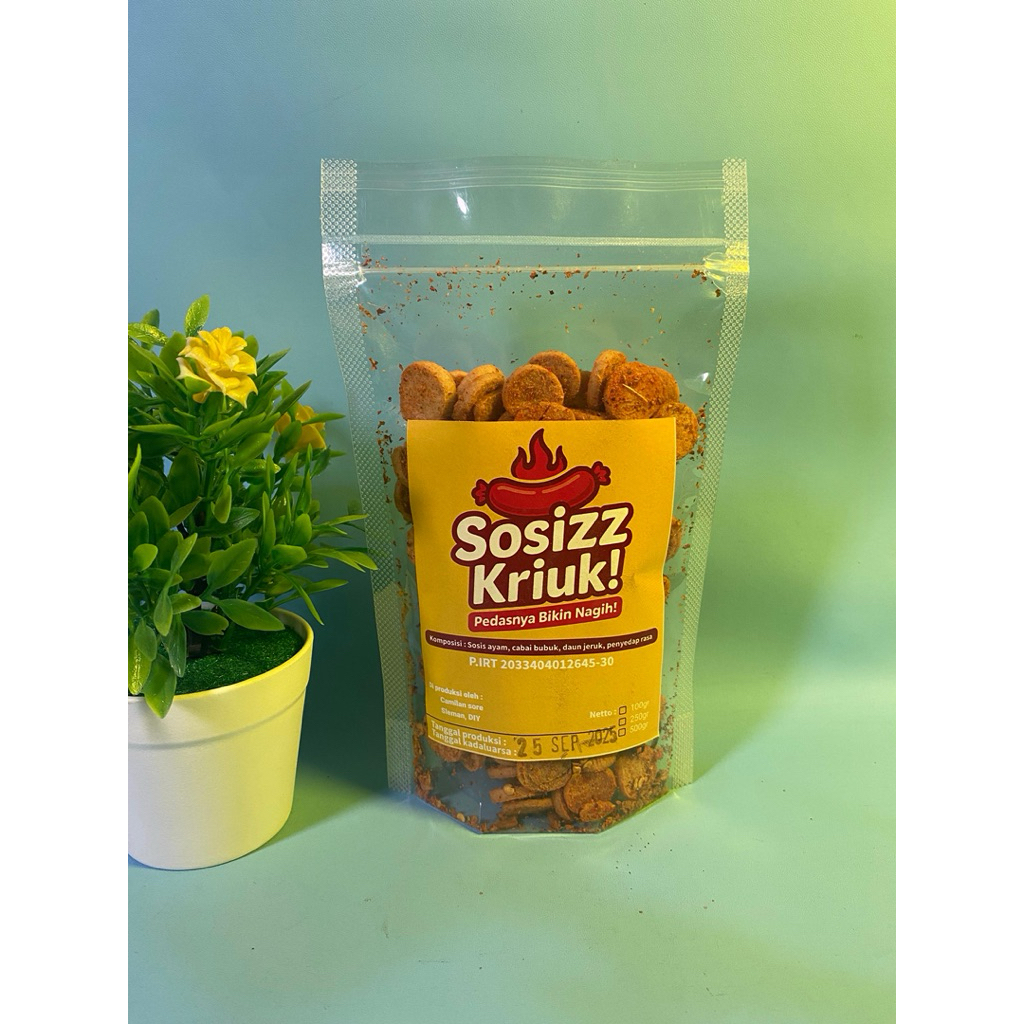 

Sosizz Kriuk - Sosis goreng asli pedas daun jeruk 100gr