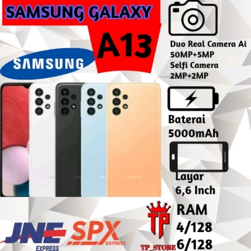 NEW HP SAMSUNG A13 RAM 4/128 Dan 6/128 GARANSI 1TAHUN