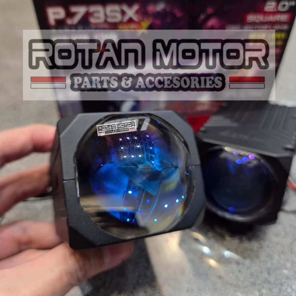 BILED VIRAL / PROJIE LED / LASER LED PR07 P73SX MARK X 2 INCH BLUE LENS SQUARE BILED MATRIX P.73SX M