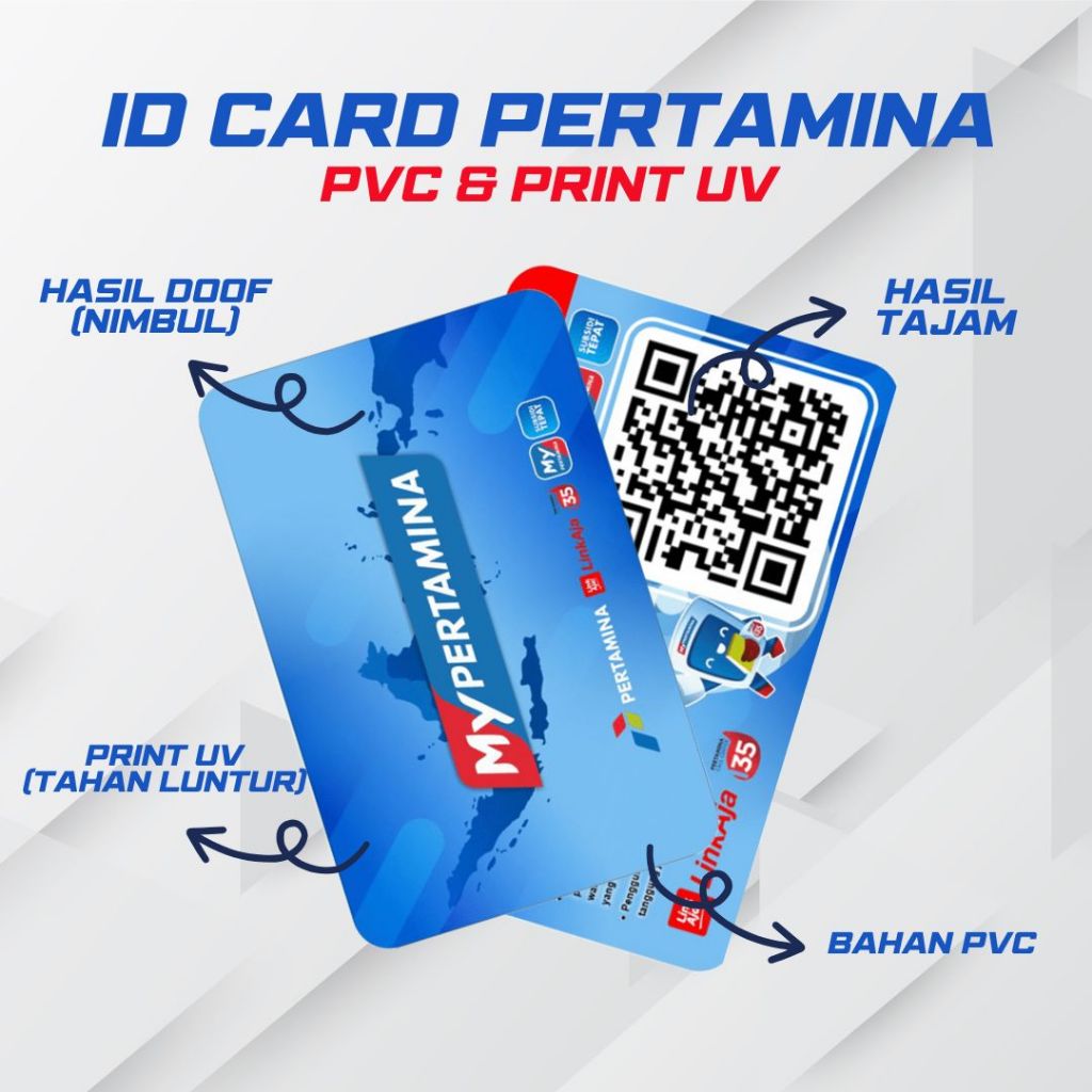 

CETAK KARTU | ID CARD PERTAMINA | BAHAN PVC - PRINT UV