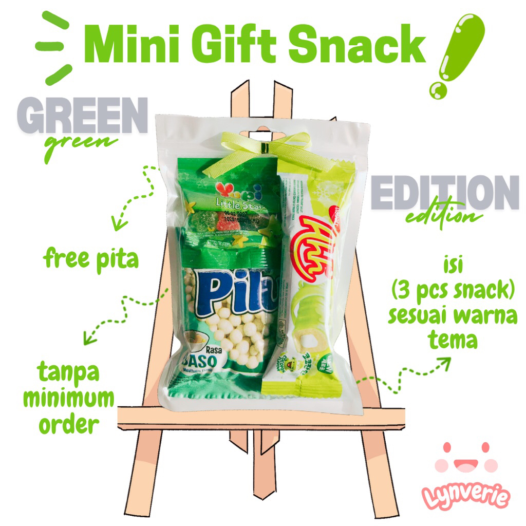 

MINI GIFT SNACK || GREEN EDITION || HAMPERS KEKINIAN