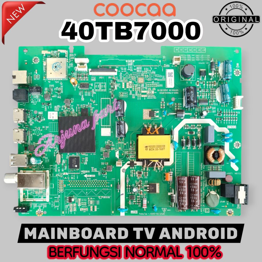 MAINBOARD TV COOCAA 40TB7000 / MB TV COOCAA 40TB7000 / MODUL TV COOCAA 40TB7000 / MESIN TV COOCAA 40