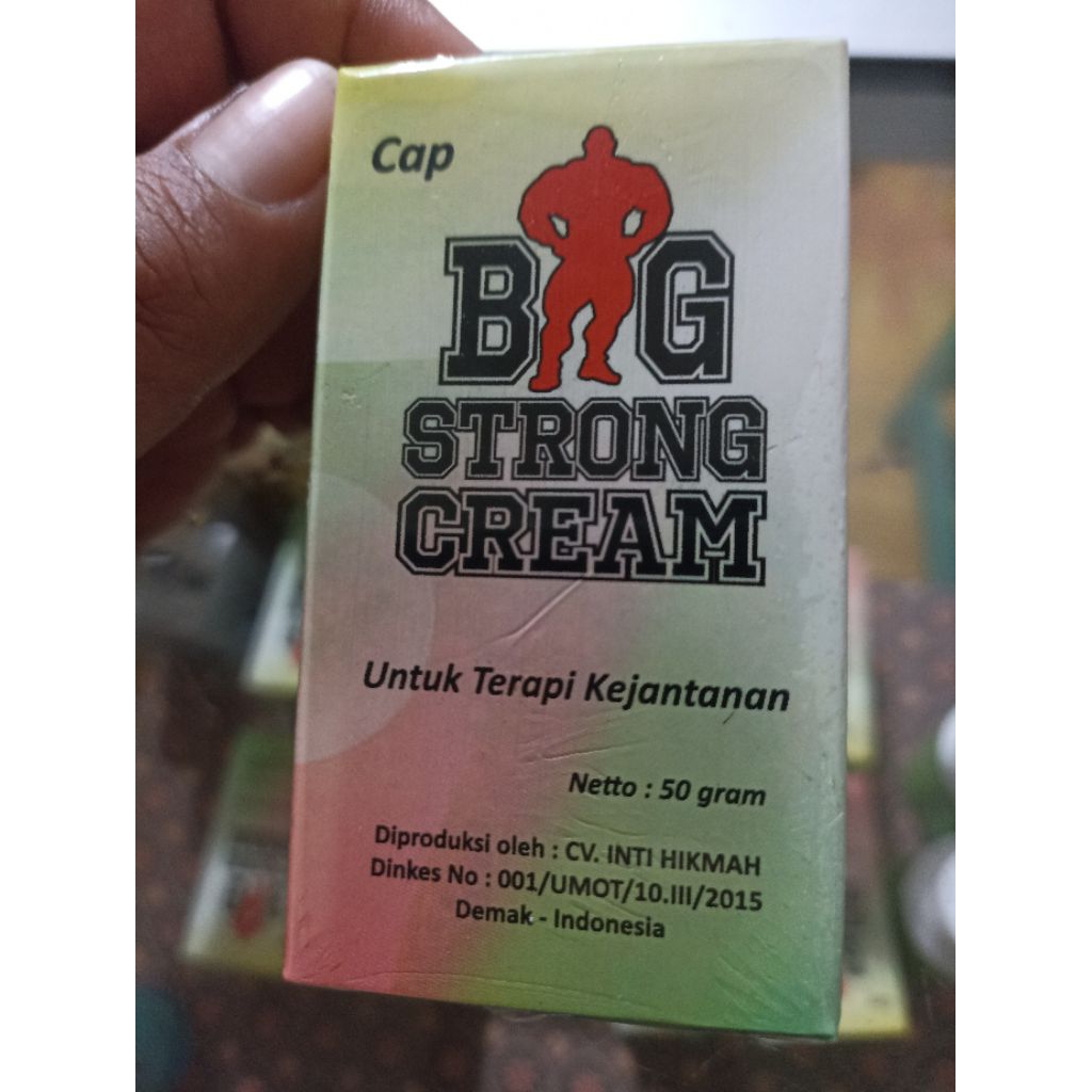 Big Strong Cream Terapi Mr. P Hasil Permanen
