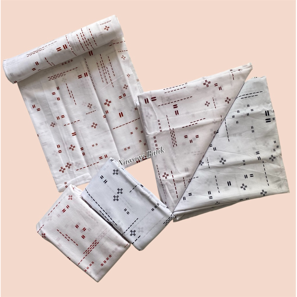 KAIN BATIK PUTIHAN (MOTIP SASHIKO GARIS)
