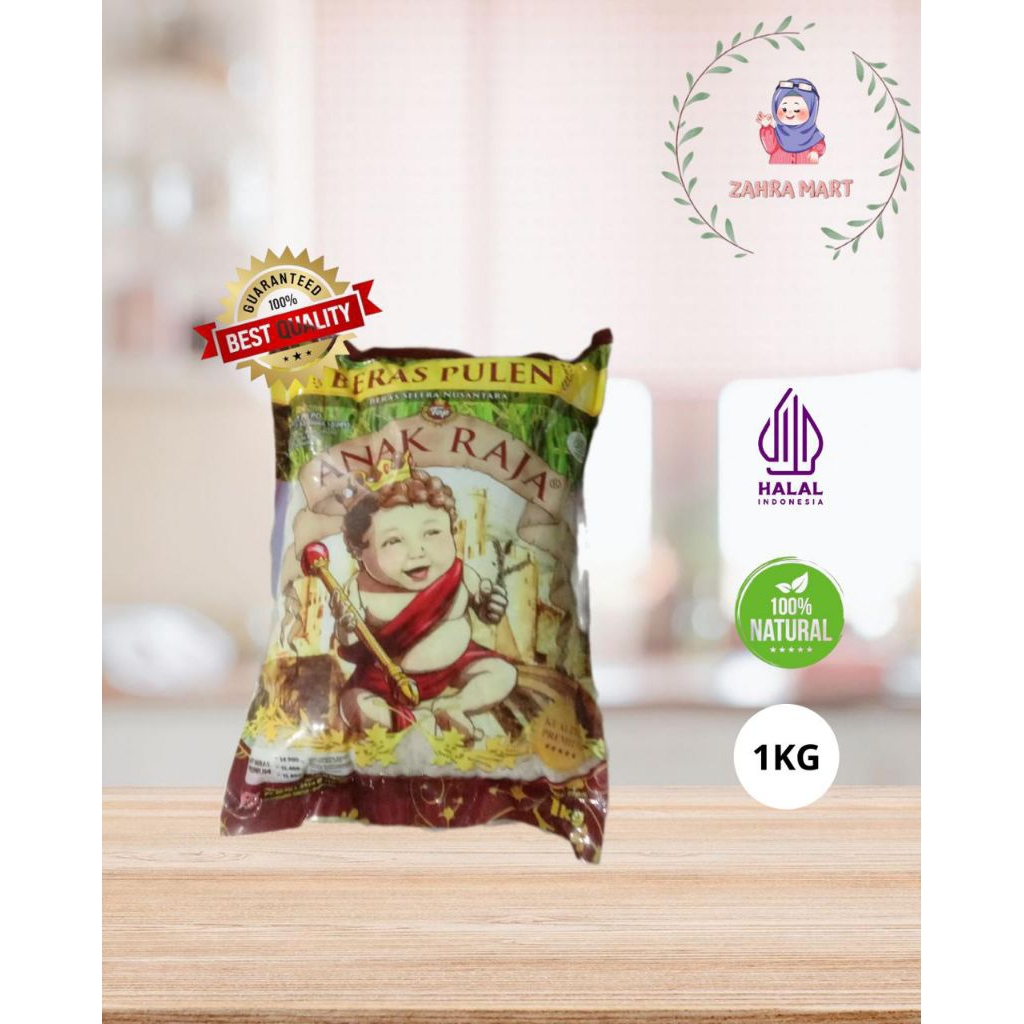 Beras Anak Raja 1 Kg, 3 Kg, 5 Kg Pulen Enak
