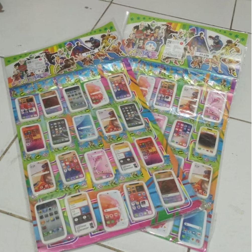 

[ 20 pcs ] Penghapus karakter Hp Lembaran/Rencengan