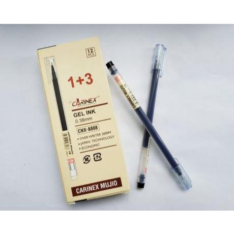 

Pulpen Carinex Mujio CNX-8808 / Gel Pen 0.38mm Carinex Mujio / Pena Carinex Hitam 1 Ls (12 Pcs)