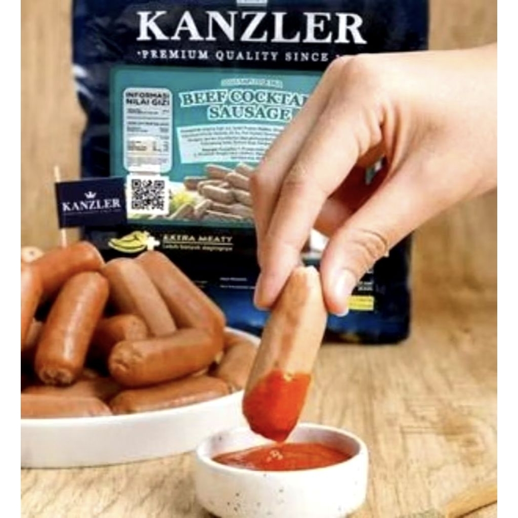 

kanzler Sosis beef cocktail 250gr enak