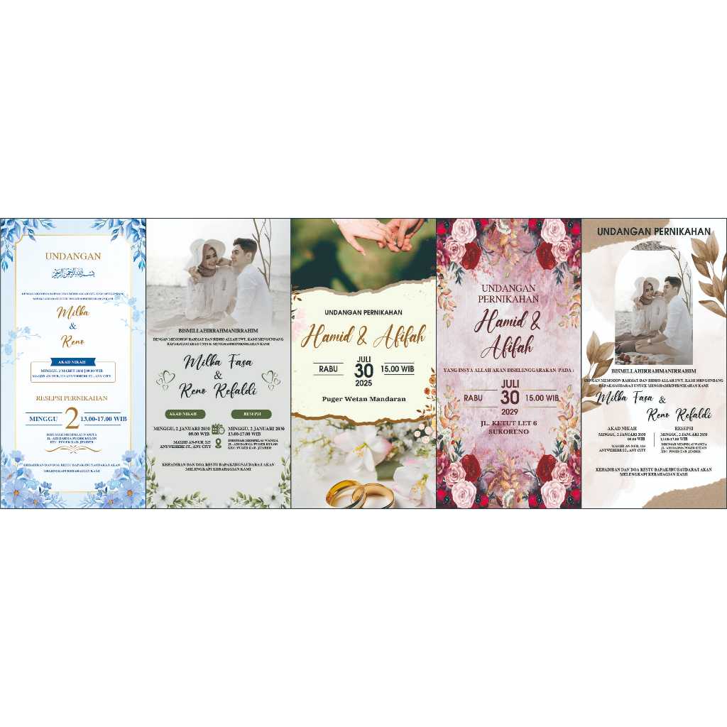

CETAK UNDANGAN PERNIKAHAN 1SISI MURAH FREE PLASTIK OPP
