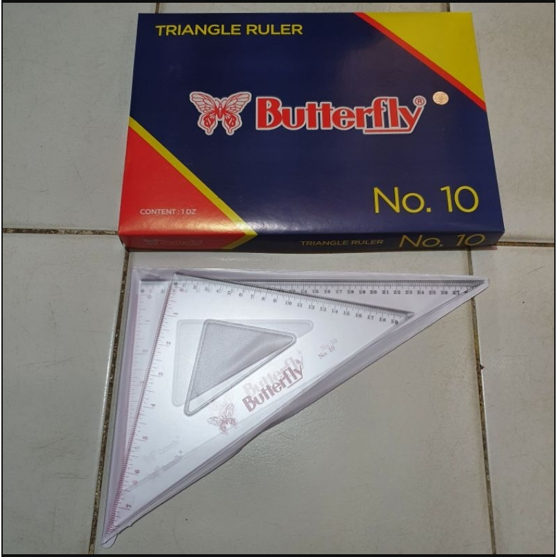 

Penggaris Segitiga Butterfly No.10