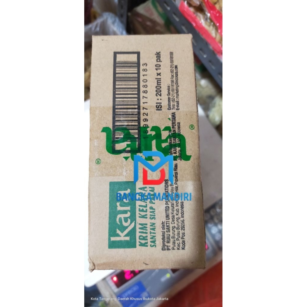 

santan kara 200ml [ santan kara ] krim kelapa