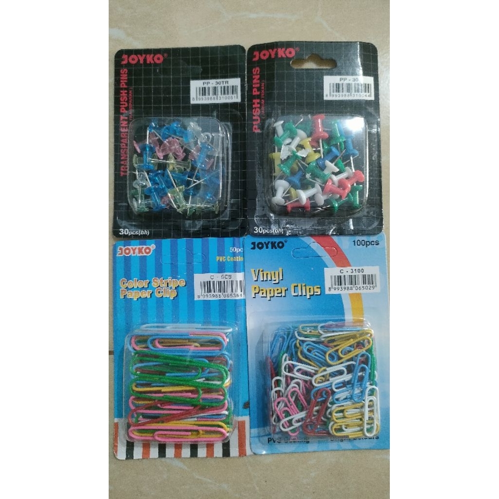 

(100gr) 1pak paper clips joyko