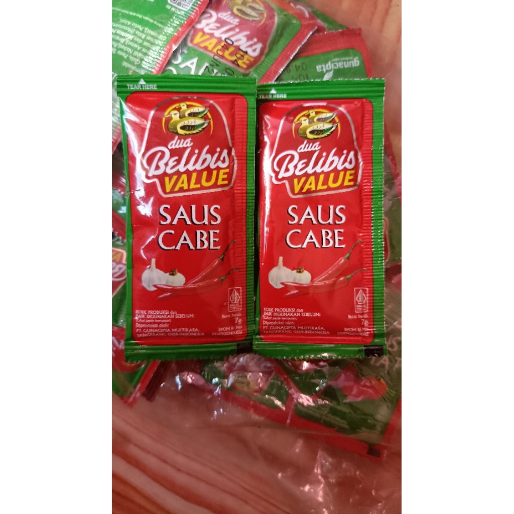 

Saos sachet value dua belibis saos cabe chicken murah enak praktis 7gram