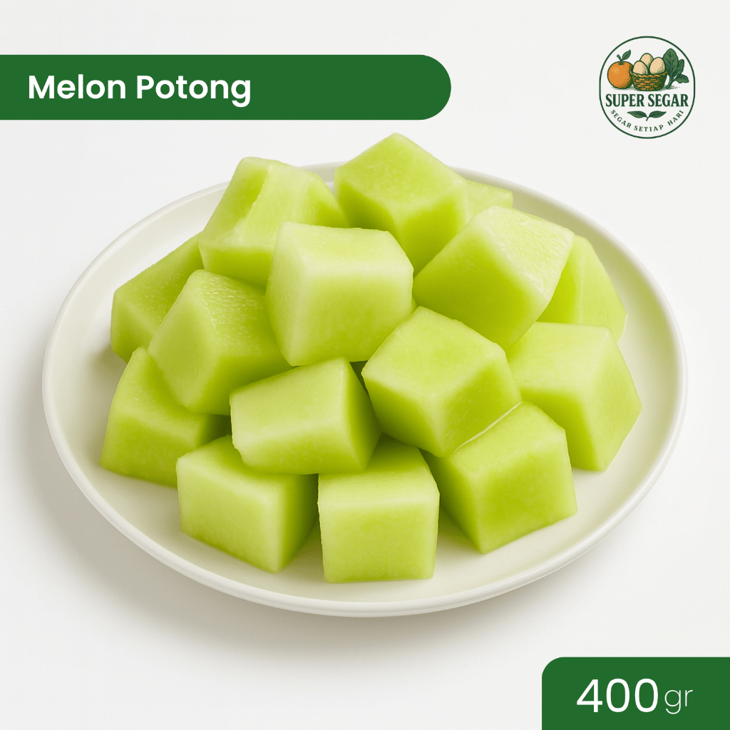 

Buah Melon Potong 400-500gram/ Buah Potong Segar