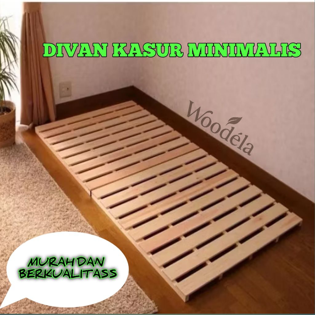 DIVAN KASUR MINIMALIS ALAS LANTAI TEMPAT TIDUR KAYU AESTETIC 14X200 120X200 80X200 ALAS KASUR