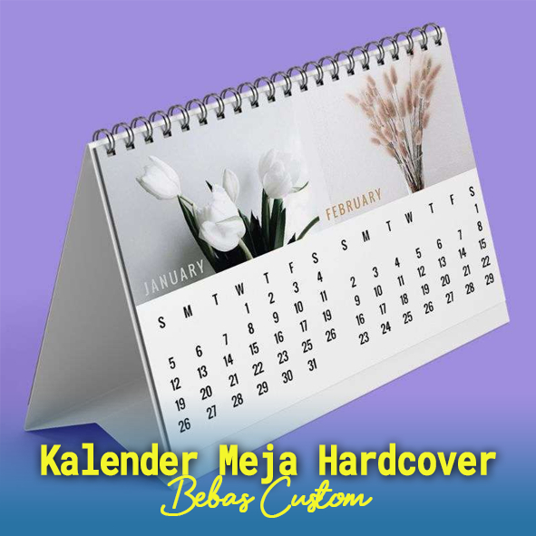 

Kalender Meja HardCover, Kalender Meja Premium, Kalender Meja Custom Design, Kalender Meja Ukuran 20x15cm Jilid Spiral