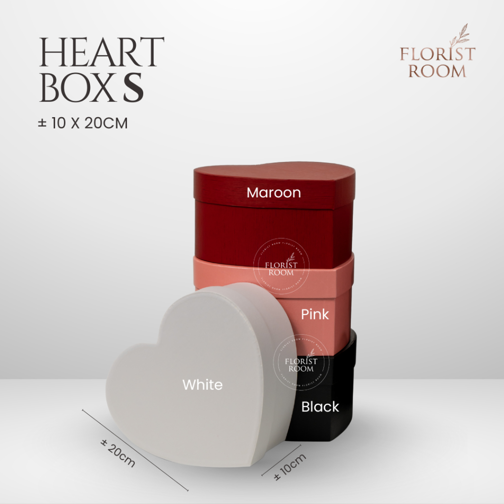 

HANYA BOX - Heart Flower Box S - Box Bunga Hati Jantung - Valentine - Kotak Kado Hadiah