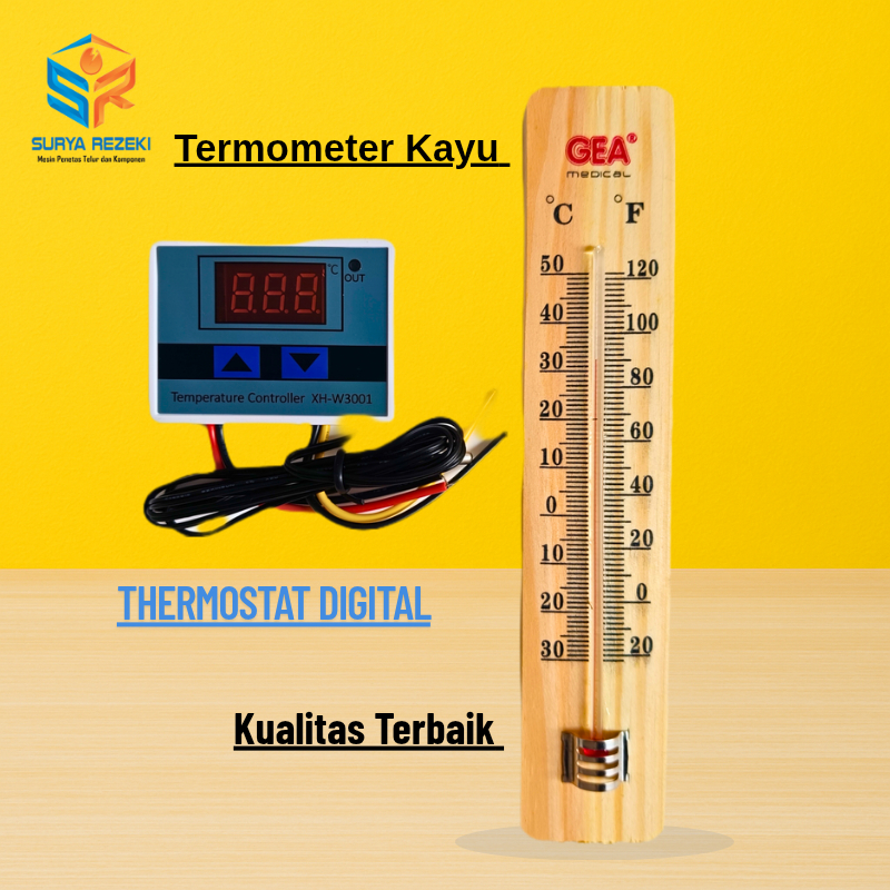 Paket Termostat Digital XH Termometer Thermometer Mesin Tetas Telur