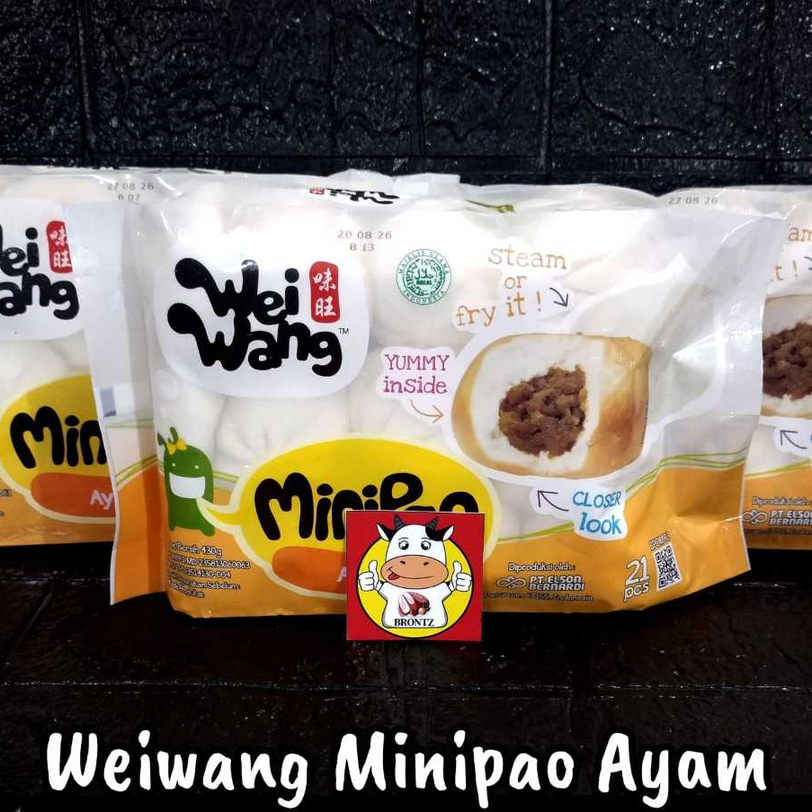 

WEI WANG MINIPAO AYAM 430GR ISI 21PCS - FROZEN FOOD - BRONTZ JOGJA