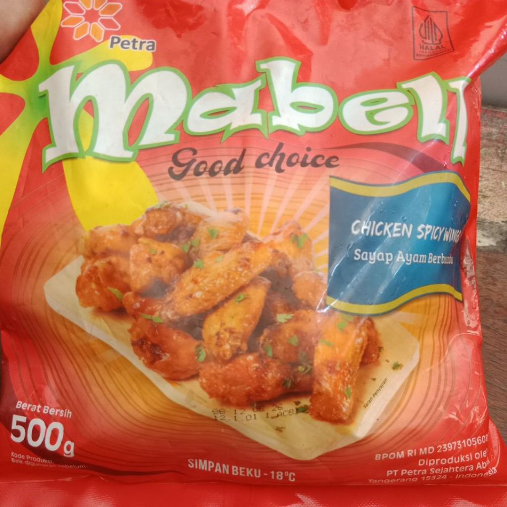 

Spicy wing/sayap ayam mabel