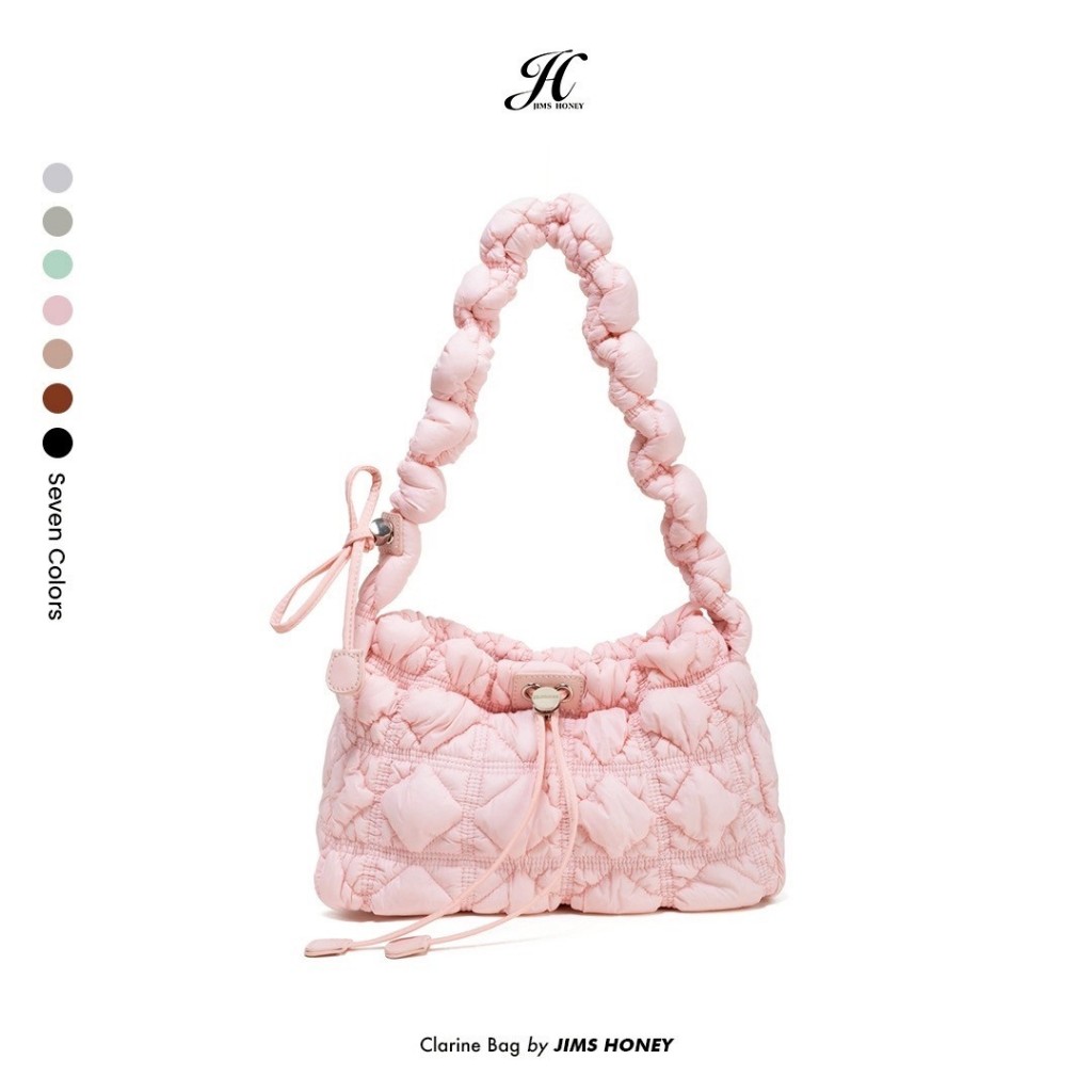 JIMS HONEY CLARINE BAG Tas Selempang Shoulder Bag Wanita Slingbag Cewek Jimshoney Trendy Elegan Kulit