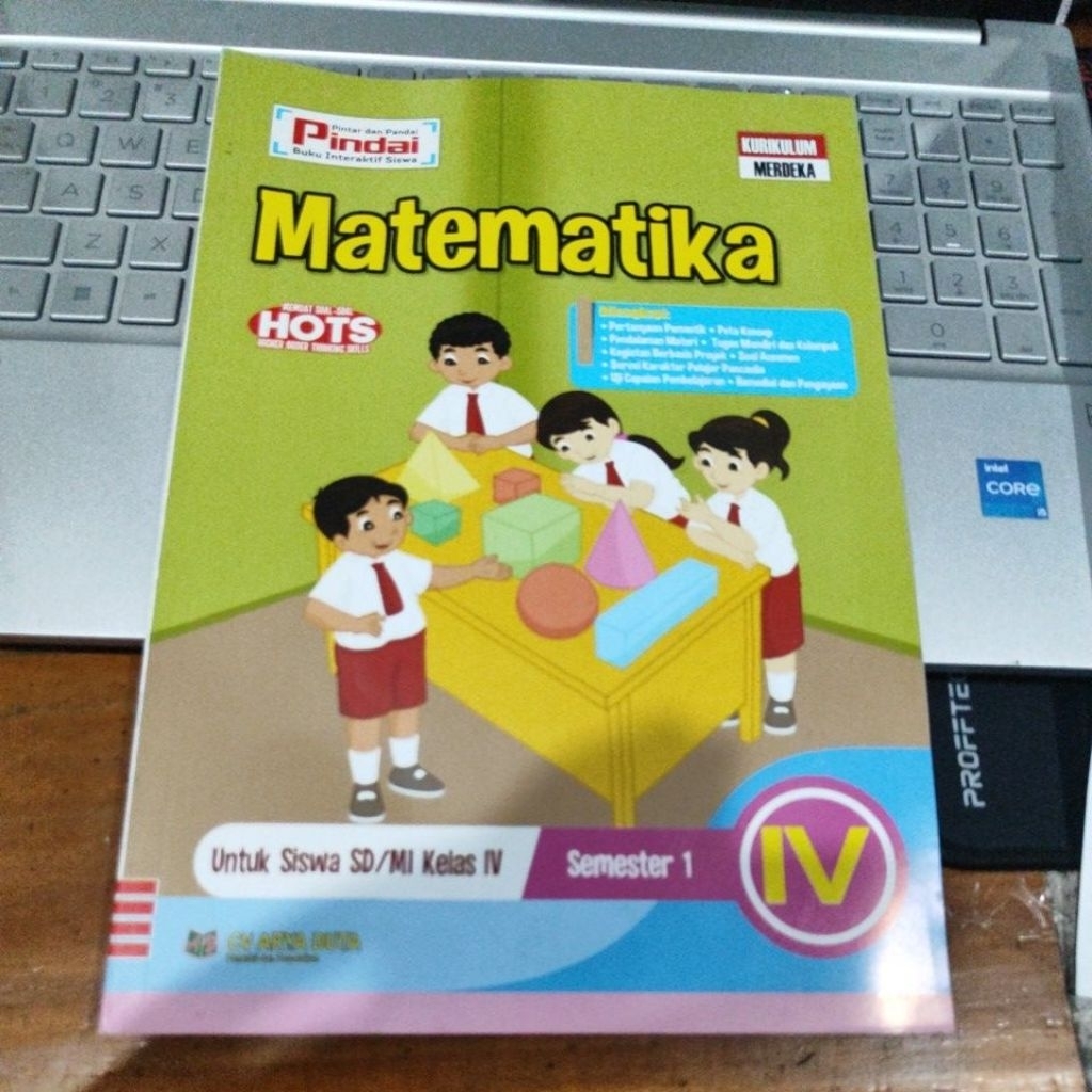 LKS PINDAI MATEMATIKA KELAS 4 SD SEMESTER 1 COVER LAMA HIJAU KERTAS HVS PENERBIT ARYA DUTA