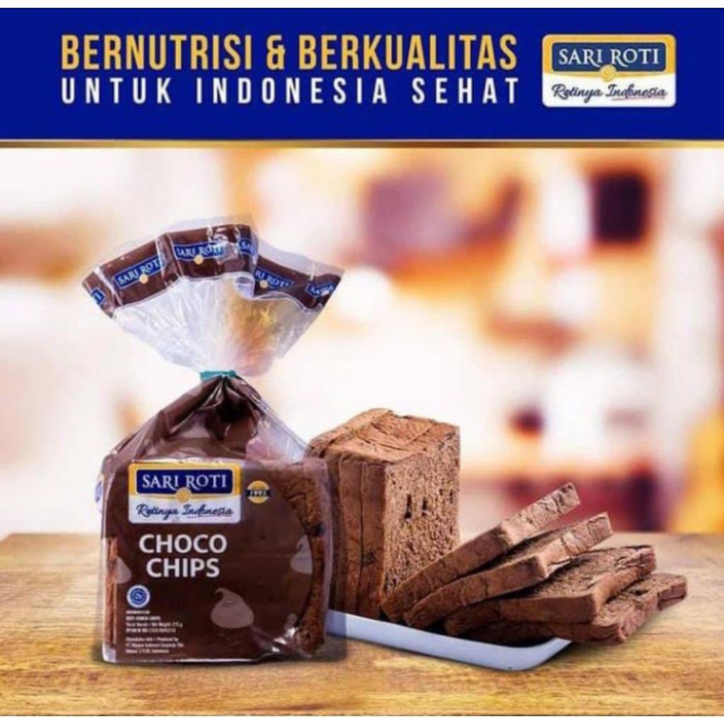 

Roti Tawar Choco Chips Sari Roti – Lembut, Manis, Cokelatnya Bikin Nagih! | Roti Sarapan Anak & Keluarga