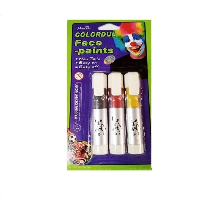 

3 SET COLOR FACE PAINTING - BODY PAINTING - CAT LUKIS WAJAH DIY MAKE UP