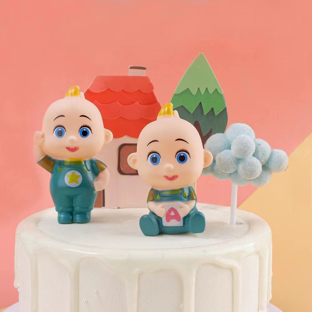 Jenius PAJANGAN CAKE TOPPER JOJO COCOMELON / HIASAN KUE ULANG TAHUN JOJO COCOMELON  / DEKORASI CAKE 