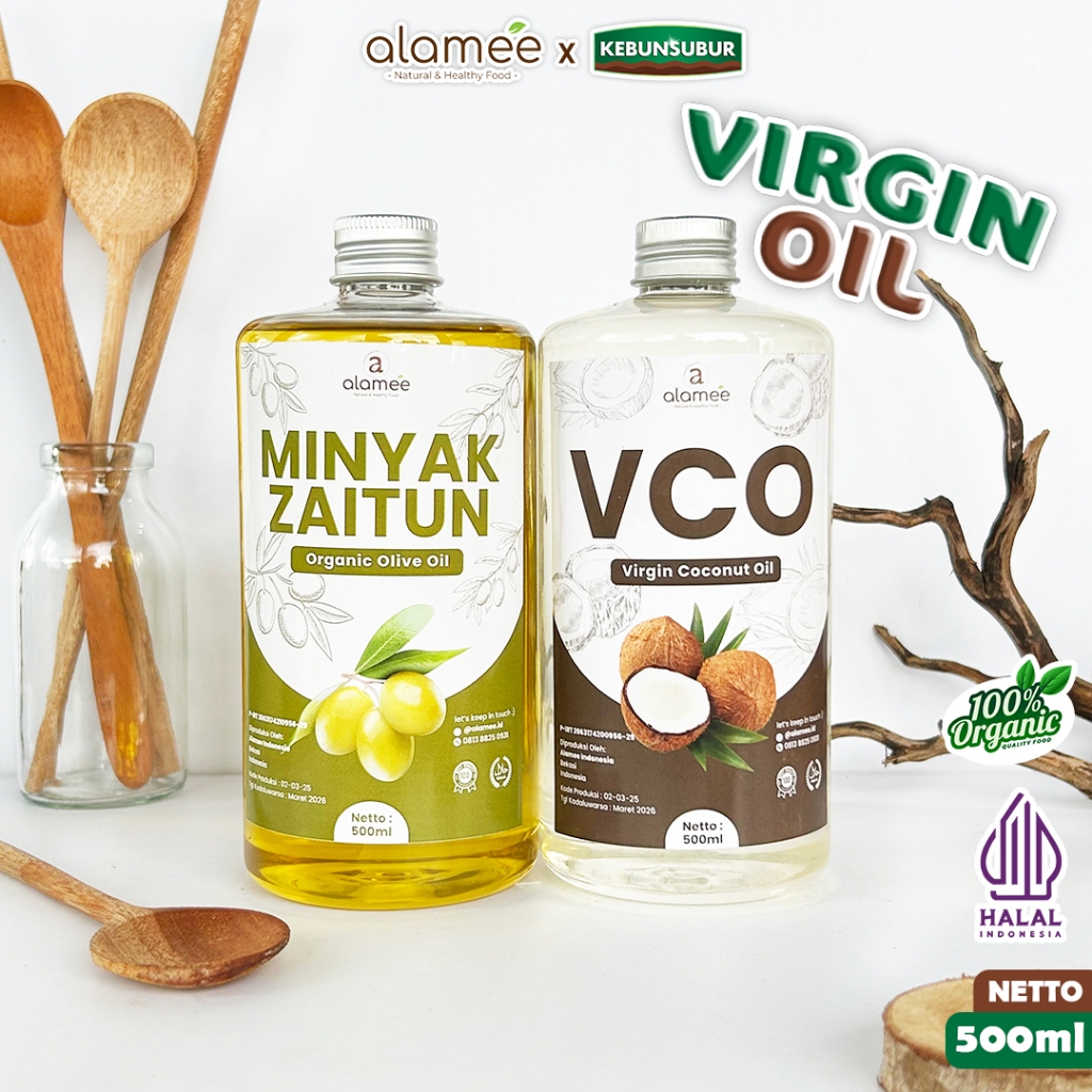 

alamee minyak alami 500ml berkualitas tinggi tanpa bahan kimia tambahan minyak vco minyak zaitun Kebunsubur kebunsubur kebunsubur