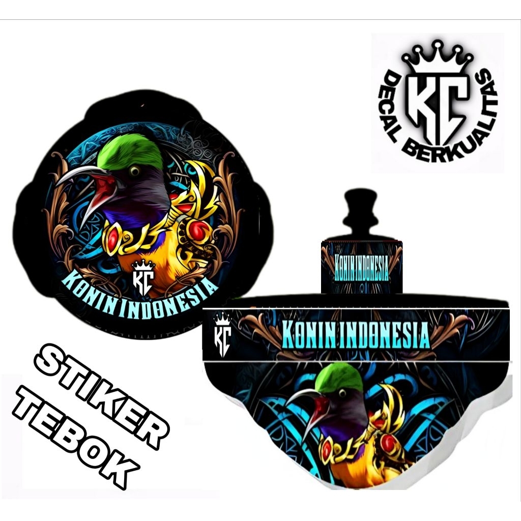 STIKER Sangkar Decal Lovebird Konin