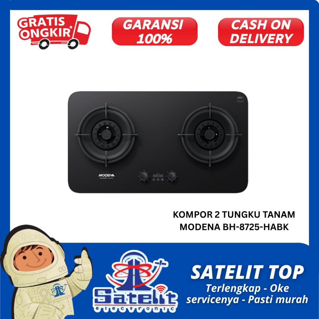 KOMPOR 2 TUNGKU TANAM MODENA BH-8725-HABK