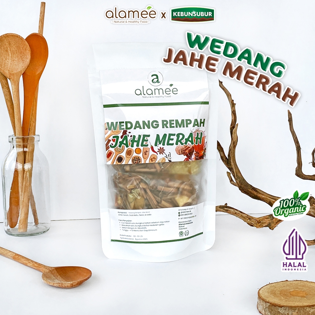 

ALAMEE Wedang Rempah Jahe Merah Komplit Tradisional Asli Rempah Minuman Herbal Alami Lengkap Organik Kebunsubur Kebunsubur