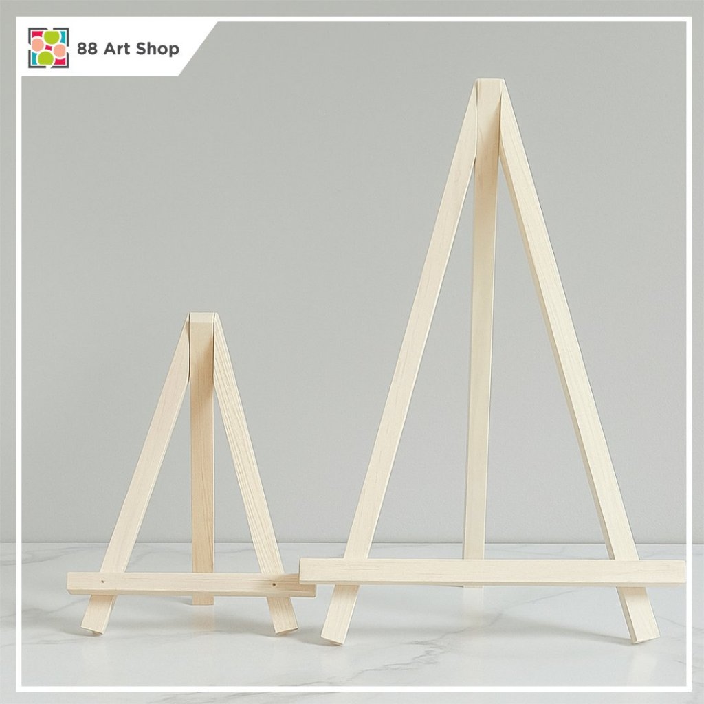 

Sandaran Kayu Kanvas Lukis / Easel Canvas / foto / Stand Kayu / Dudukan Kanvas
