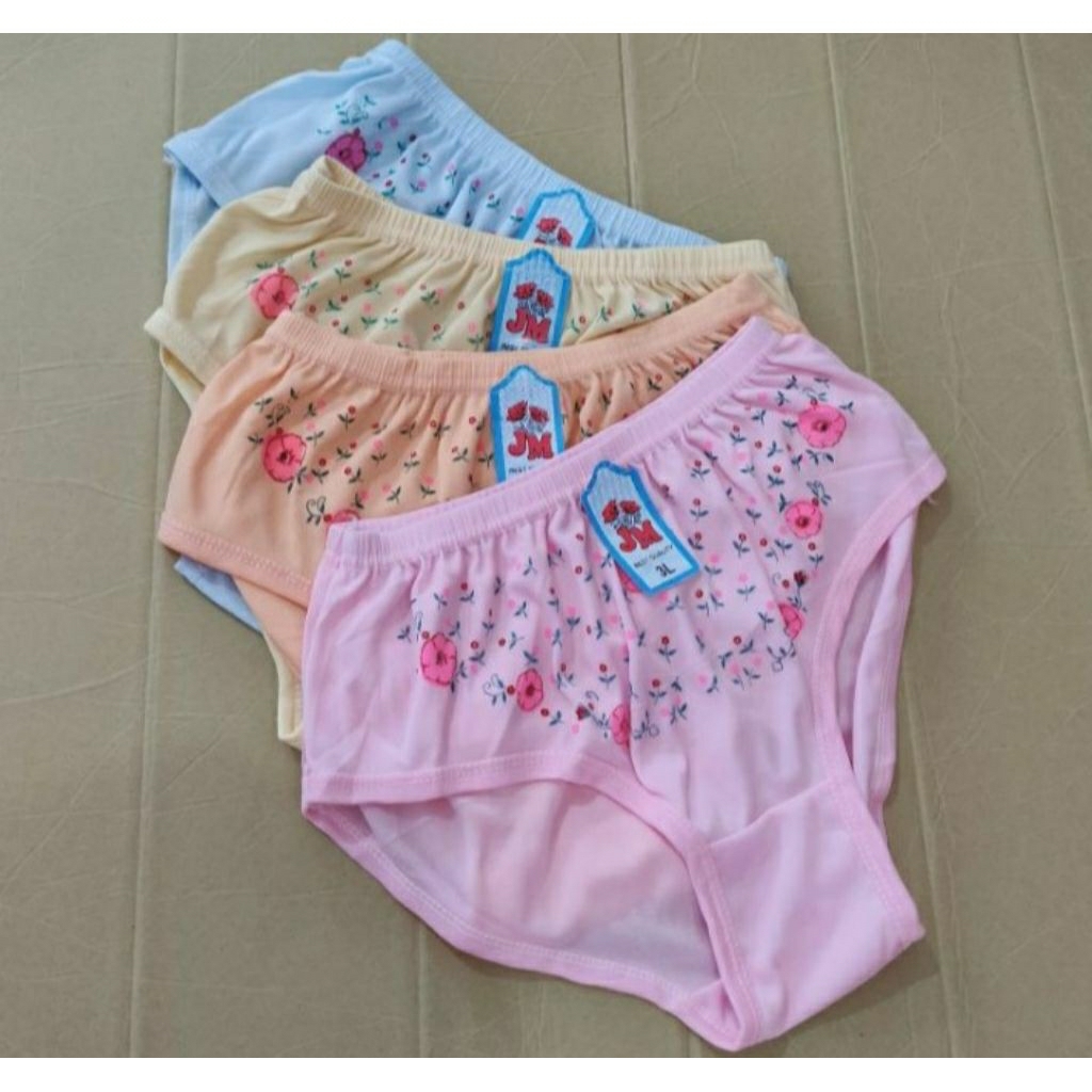 Promo 12pcs Celana Dalam Cawet Wanita Jumbo Lusinan Murah