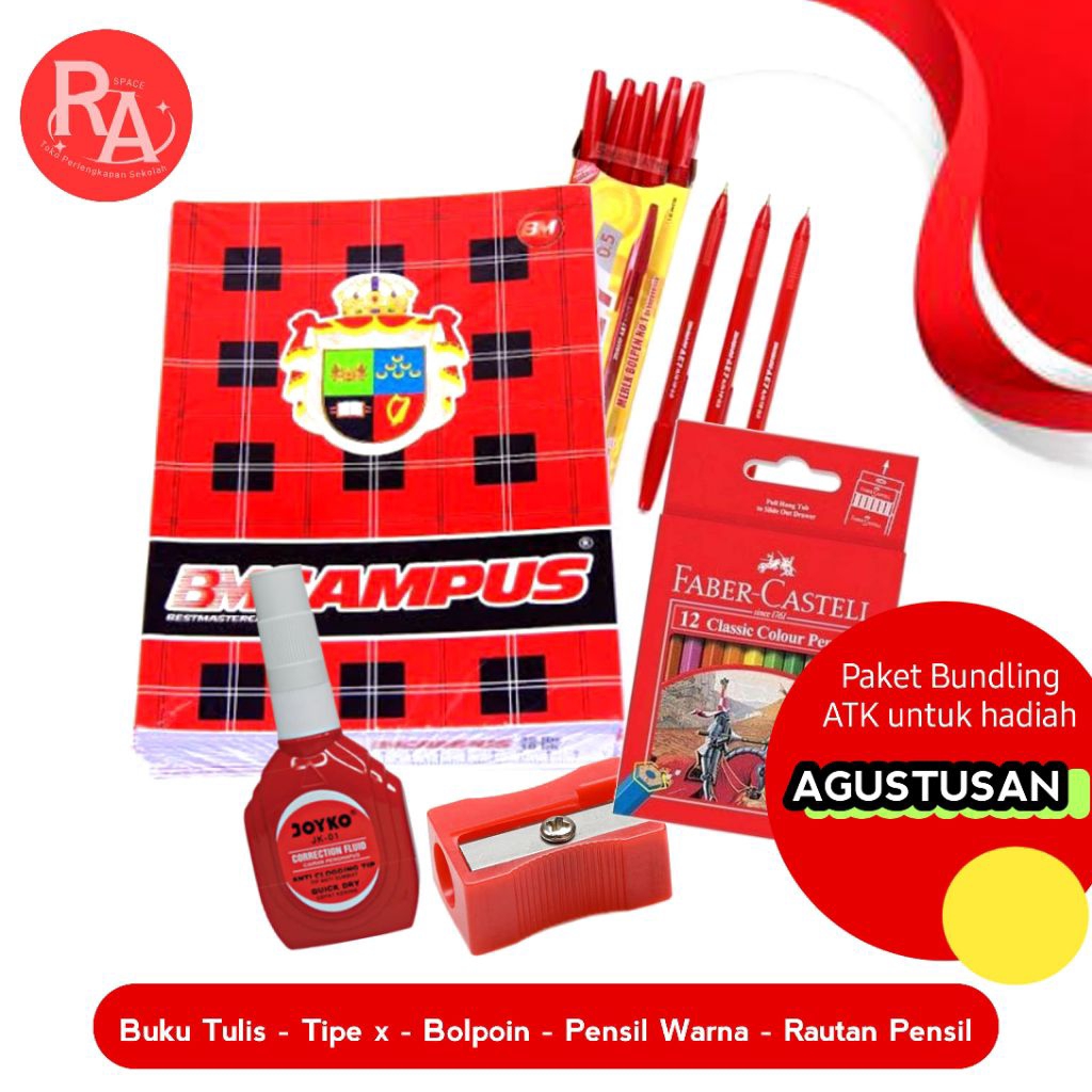 

Paket Bundling ATK Hadiah Agustusan Edisi Merah Putih