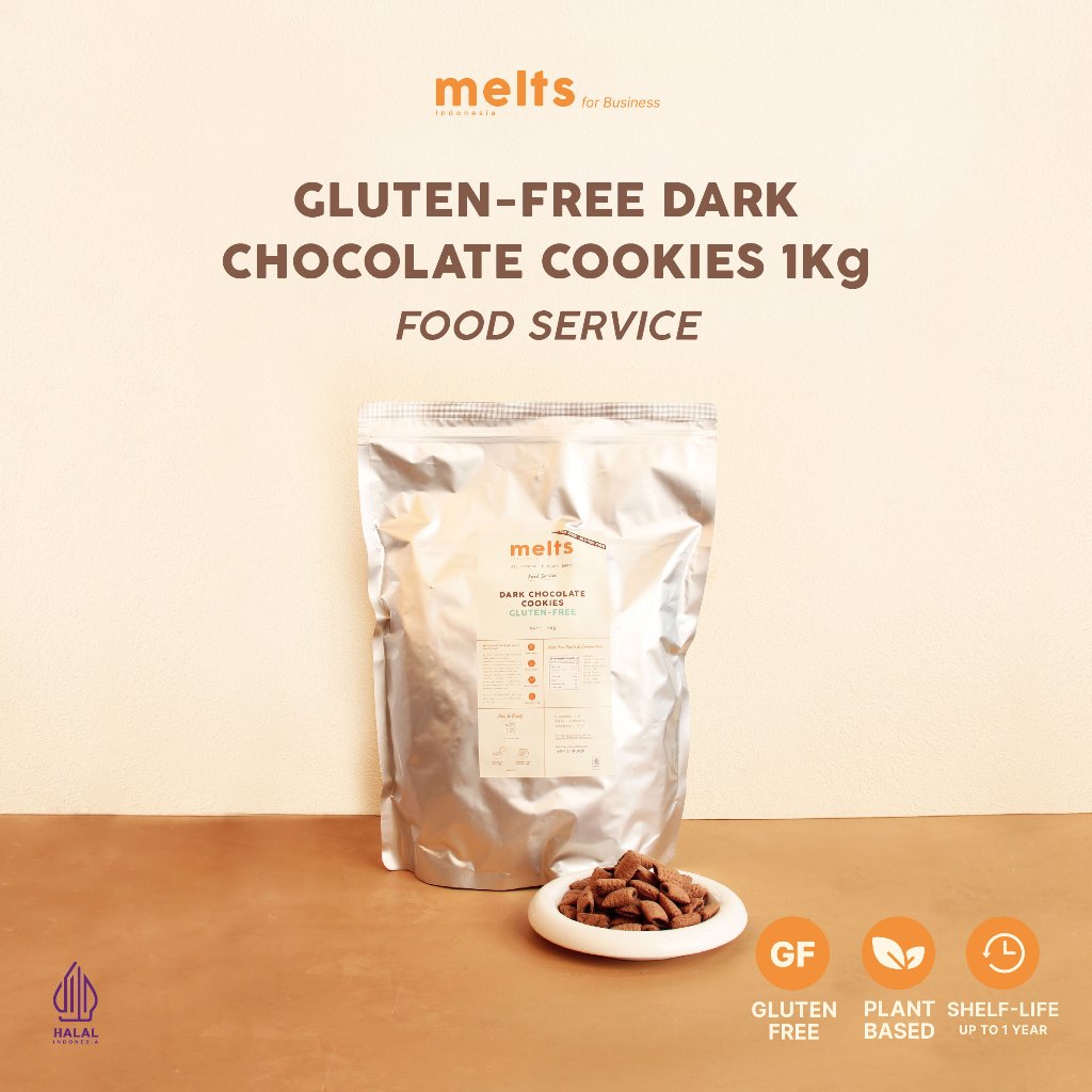 

Melts Food Service Cookies Gluten Free | Snack Kukis Sereal Cokelat & Creamy Plant Based Vegan