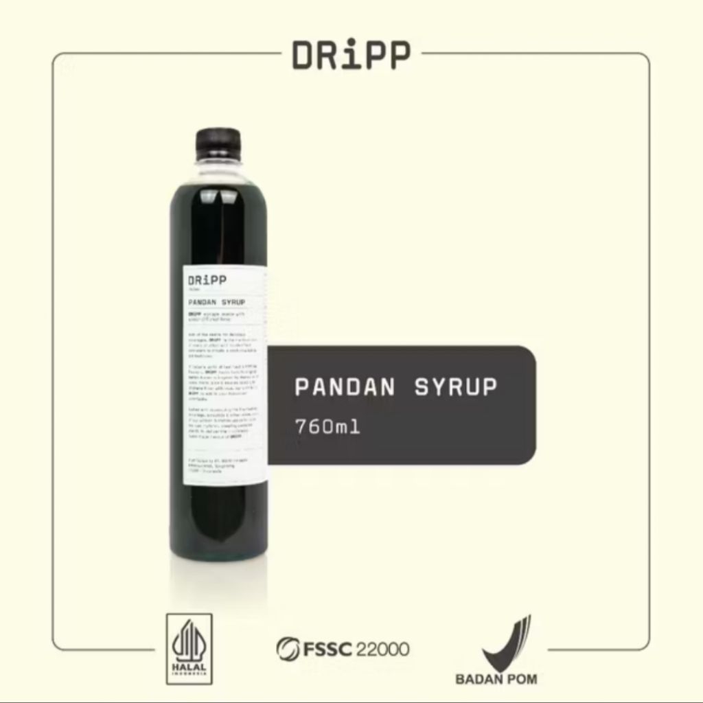 

DRIPP SYRUP PANDAN 760 ML