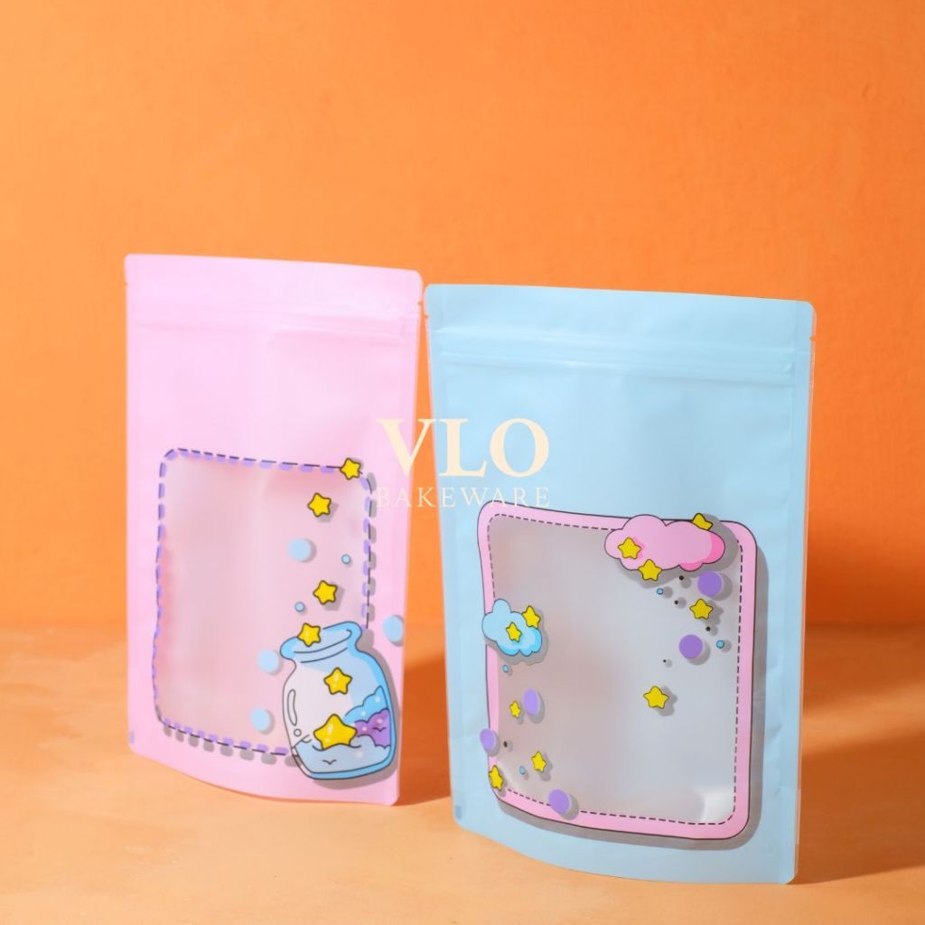 

[1 SET ISI 10 PCS] Goodie bag ziplock standing pouch | tas ziplock ulang tahun birthday korea