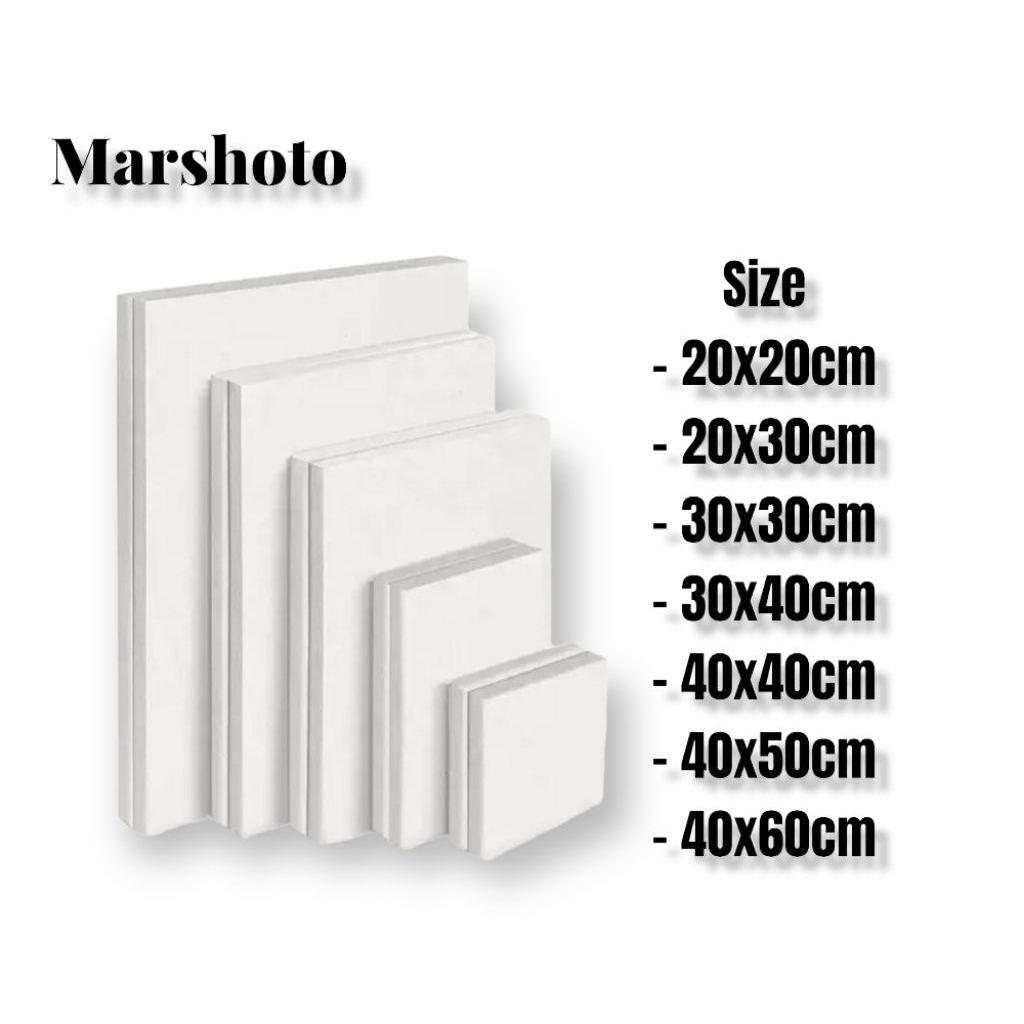 

canvas lukis marsoto tebal kanvas lukis sudah termasuk spanram kayu canvas lukis diy 30x30cm 30x40cm 40x40cm 40x50cm 50x50cm media lukis