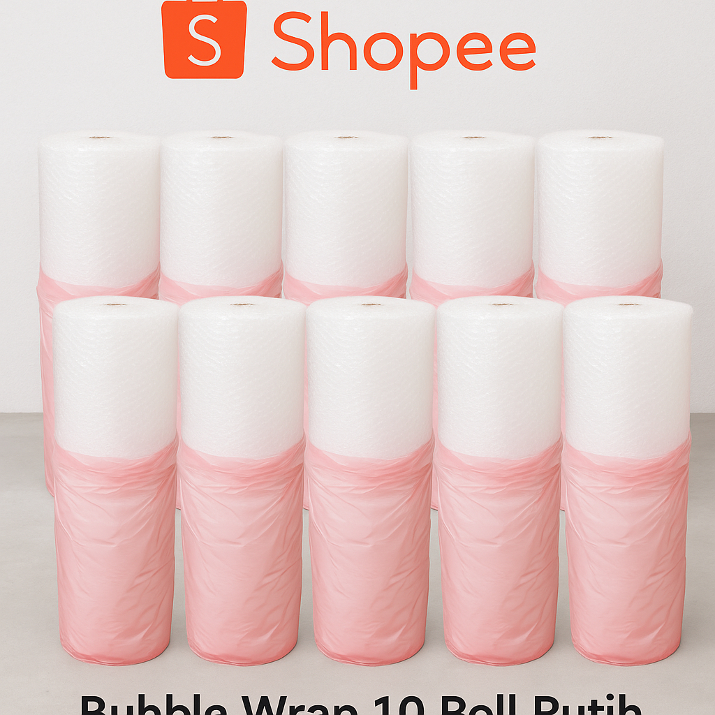 

By 10 Get 1 Bubble Wrap Warna Putih, Packing Aman & Anti Pecah