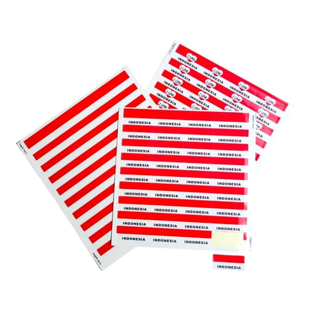

Cutting Stiker Pipi Bendera Merah Putih 1lbr