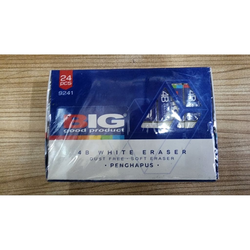 

24 Pcs BIG Penghapus Eraser Pensil Putih Besar Dust Free ER-9241 1PACK